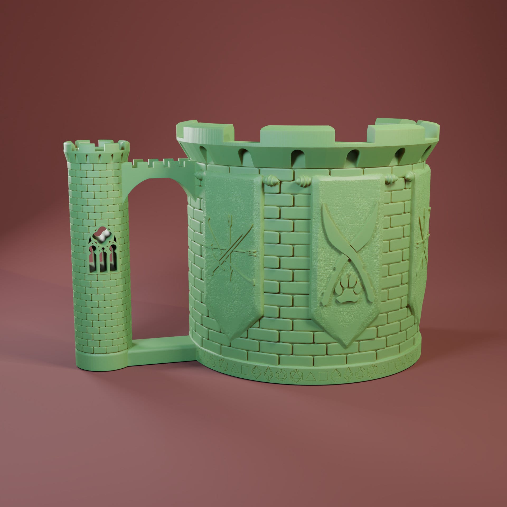 Ranger Dice Mug | Sip & Rollers | Dungeons and Dragons | TTRPG | Health Tracker | Dice Tower | Dungeon Master | Curations by Kira